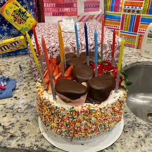 Chong Broncos shirt, Singing Happy Birthday w/cake